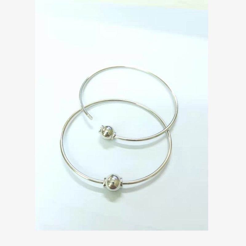 Sterling Silver Screw Movable Bracelet