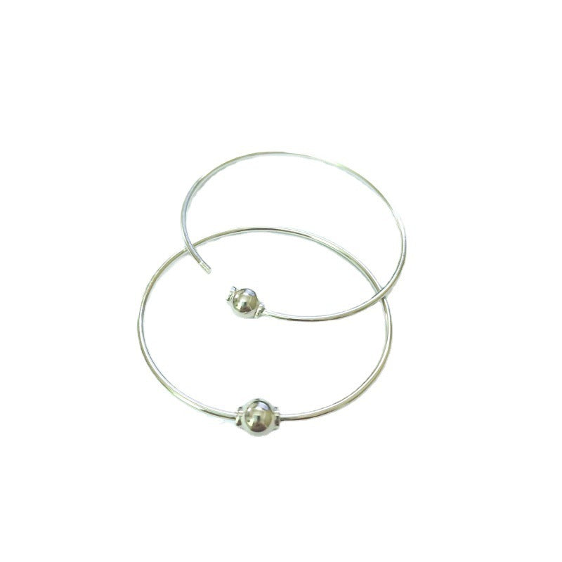 Sterling Silver Screw Movable Bracelet